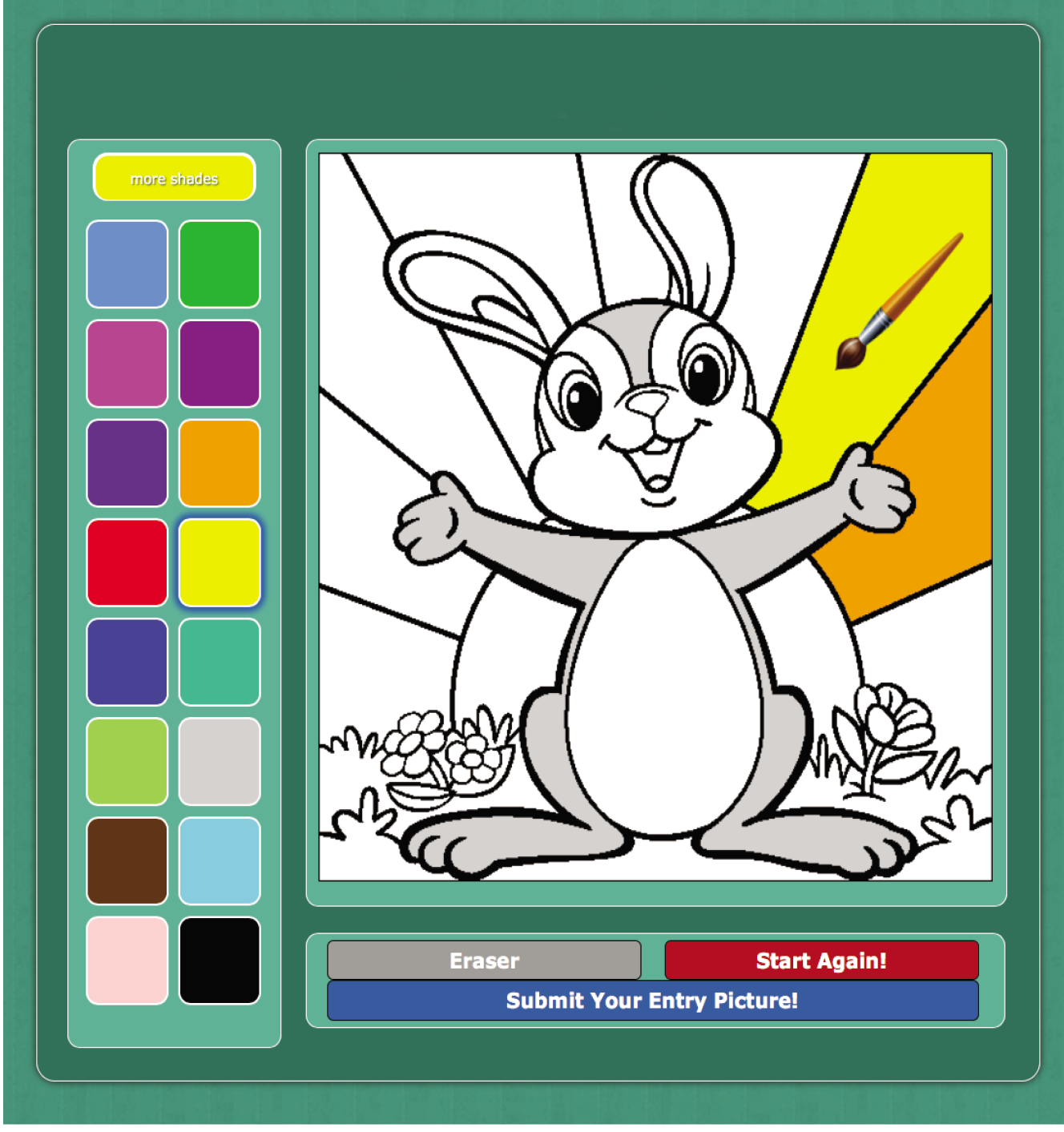 Contest Colouring Page